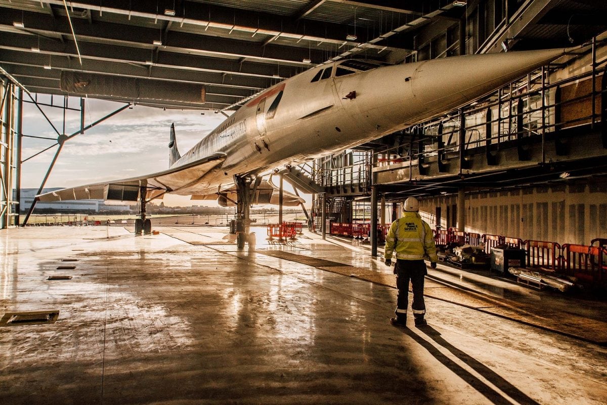 The last Concorde makes its final journey to a new home