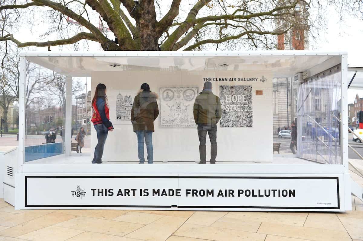 World’s first clean air gallery, featuring art made from air pollution, launches in Brixton