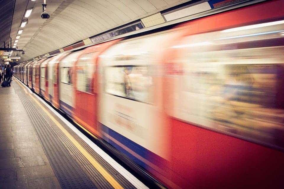 Watch – Commuters crammed in together on the London underground