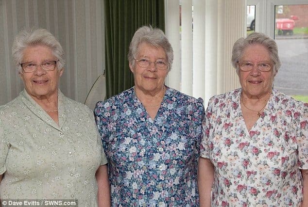 Watch – Britain’s oldest triplets celebrate their 80th birthday