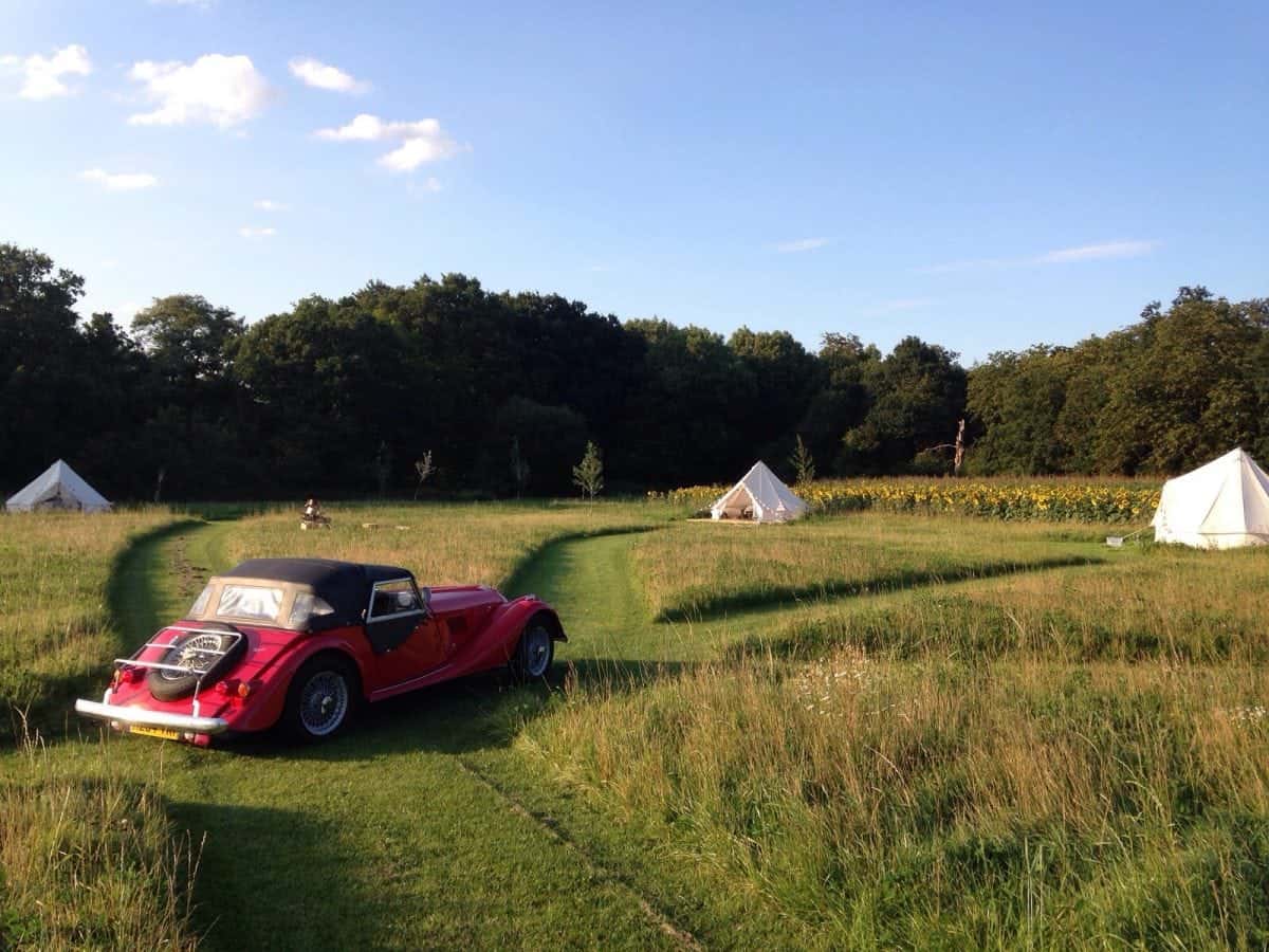 Glamping just five minutes north of the Jubilee and Northern Lines