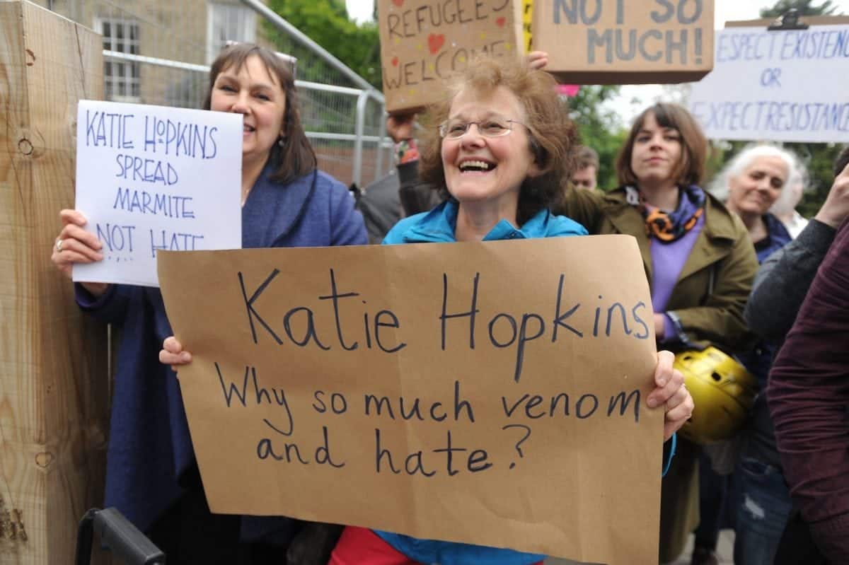 Lisa Moorish has raised 5k for refugees in Katie Hopkins’ name