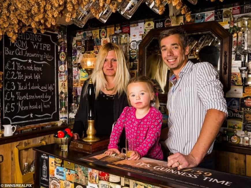 Watch – Couple build pub in back garden to keep social life alive as they have kids