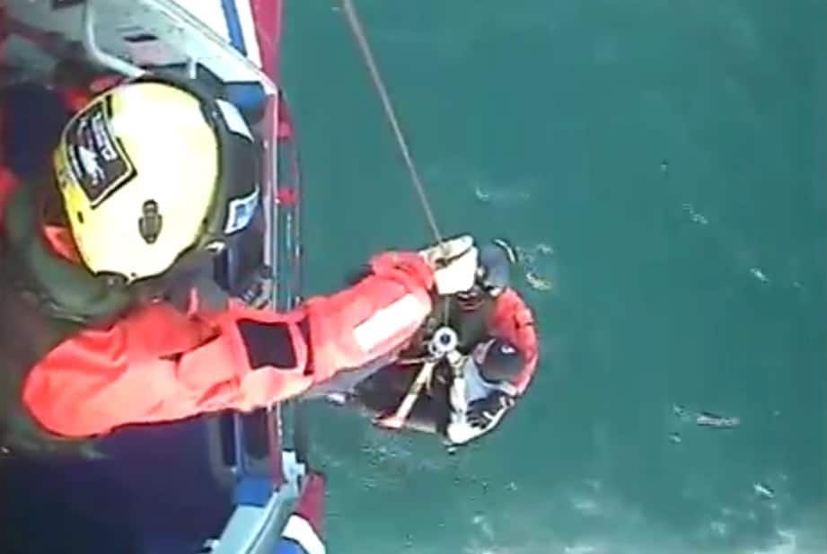 A Coastguard helicopter has rescued a surfer from the sea on Monday evening after more than 30 hours in the water.  Belfast Coastguard coordinated the search for the missing surfer who left to go surfing from Machrihanish beach near Campbeltown on Sunday and didn't return. A large area of sea and shore line was searched since lunch time on Monday when the alarm was raised, involving RNLI lifeboats, Coastguard rescue teams as well as the Coastguard Rescue helicopter based at Prestwick.  Dawn Petrie at Belfast Coastguard Operations Centre who was coordinating the search said;  "Hope was fading of finding the surfer safe and well after such a long period in the water and with nightfall approaching we were gravely concerned but at 7.30pm, the crew on the Coastguard rescue helicopter were delighted when they located the man still with his surf board and 13 miles off the coast.  He was kitted out with all the right clothing including a thick neoprene suit and this must have helped him to survive for so long at sea. He is hypothermic but conscious and has been flown to hospital in Belfast"