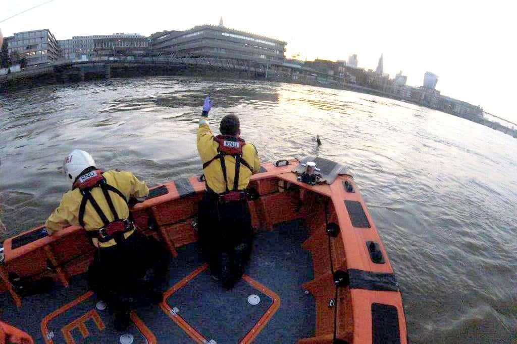 A drowning man who was pulled from the Thames was just five seconds from death. See National story NNRESCUE; Lifeboat crews rushed to his rescue after he was spotted struggling by the crew of a Thames Clipper boat. The Tower RNLI crew launched immediately and saved the life of the 36-year-old man, who had been pulled downstream by the fast-moving tide towards Blackfriars bridge. After pulling him from the river to safety on Thursday morning, just after 5am, lifeboat crews classed the rescue as a "life saved", saying he was just ‘five seconds away from drowning’.