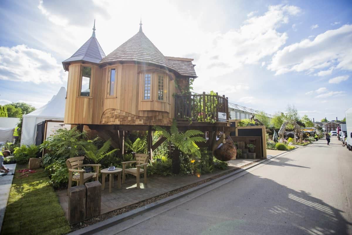 Incredible luxury tree house goes on show at the Chelsea Flower Show