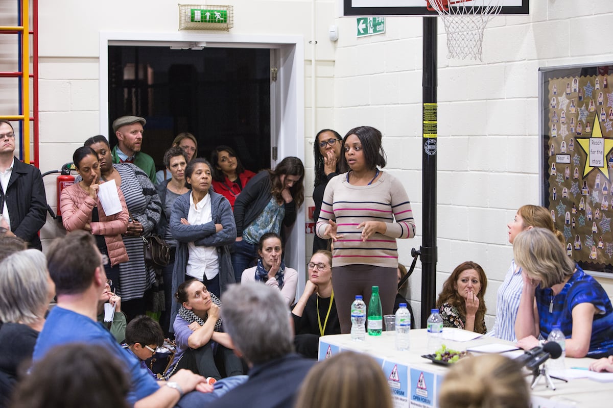 A public meeting last night (15/3/17) at Sunnyhill Primary School in Streatham of the Fair Funding for all Schools Lambeth campaign. Speakers included Ellie Brown, Lambeth parent and co-founder of the Fair Funding for all Schools Lambeth campaign, Fionna Martin, Lambeth parent and co-founder of the Fair Funding for all Schools Lambeth campaign, Lambeth MP Helen Hayes and Lib Peck, leader of Lambeth Council.