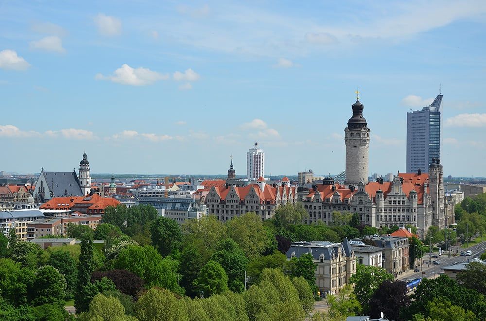 Leipzig skyline