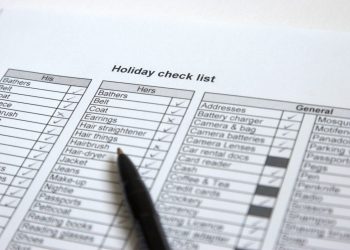 Holiday checklist