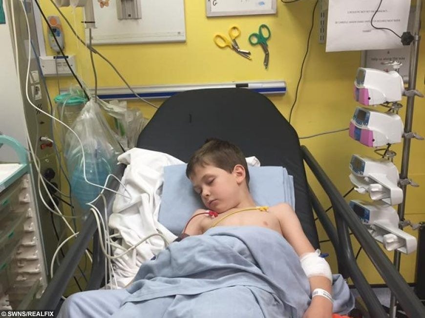 Read Dad’s Facebook message in praise of NHS who saved his young son’s life
