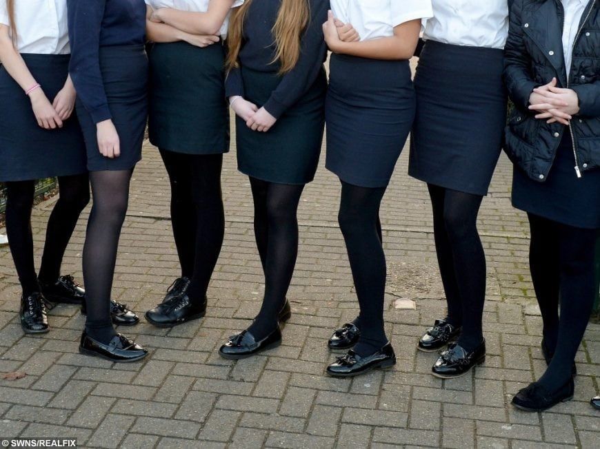 School skirt length clearance rules