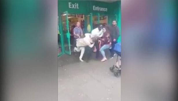Watch – Women brawl outside a Poundland store over a FIDGET SPINNER