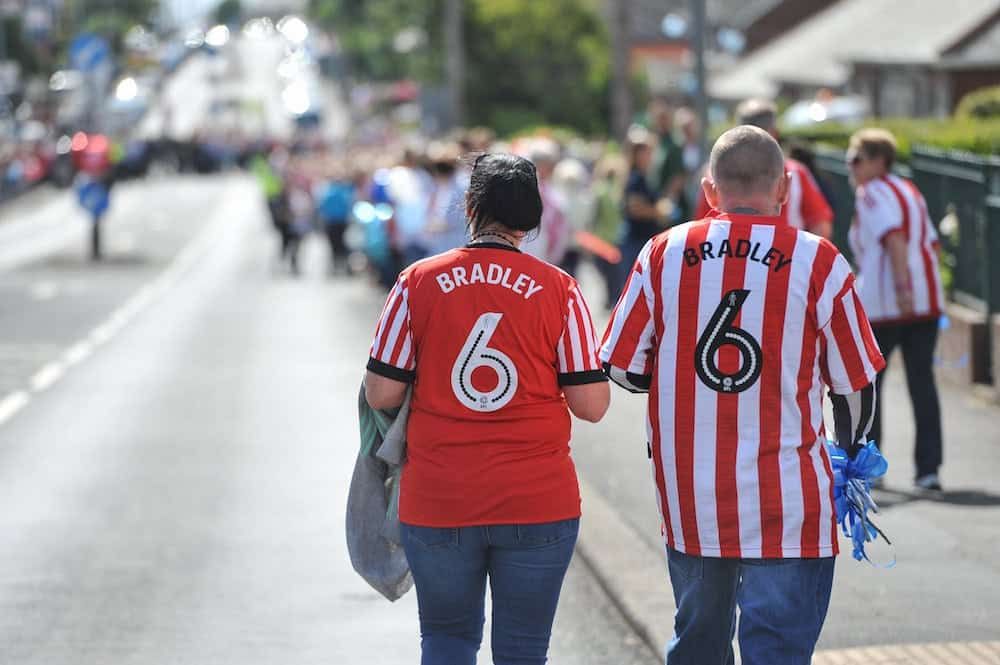 In pics – Crowds of mourners are gathering for the funeral of Bradley Lowery