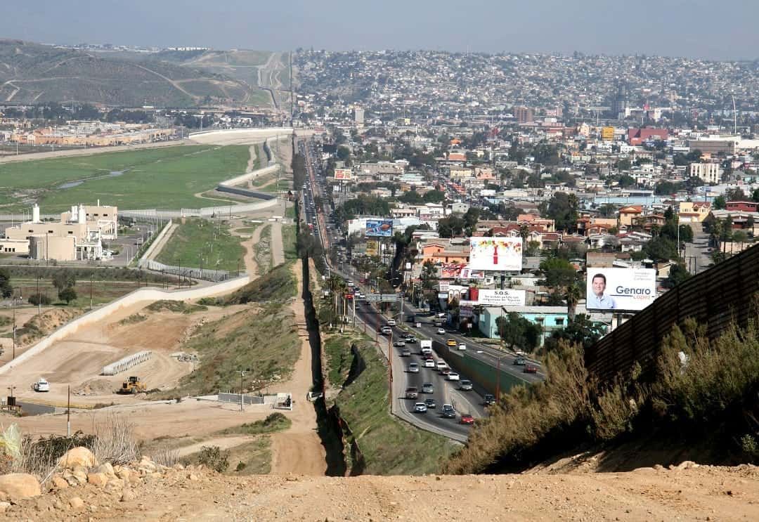 Trump’s border wall blows down in high winds