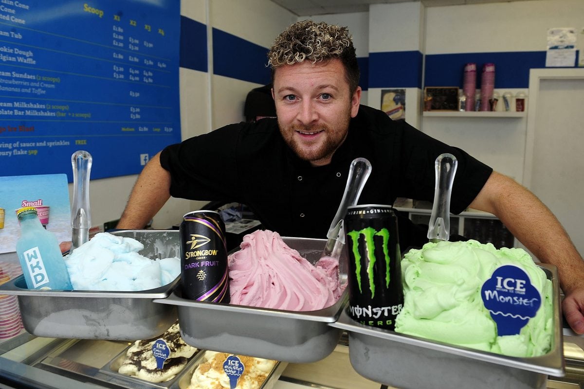 Ice cream maker boasts Strongbow cider and Blue WKD flavours