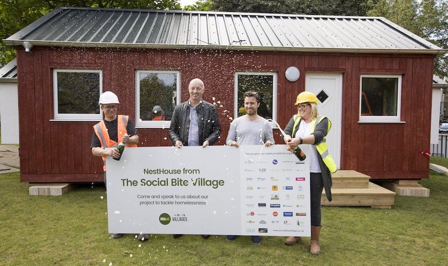 Home for Homeless – prototype of new house for Scotland’s first homeless village unveiled 