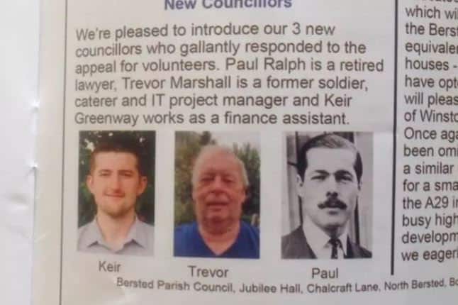Parish Council announce one of their new councillors is none other than LORD LUCAN 