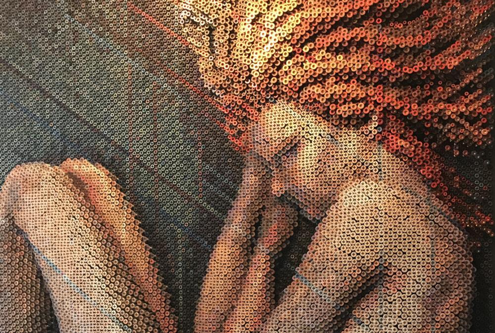 Artist uses thousands of screws to create stunning masterpieces
