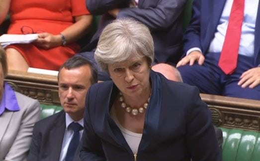 Theresa May accused of Brexit “power grab” of UK rights in PMQs ambush by Tory MP Anna Soubry