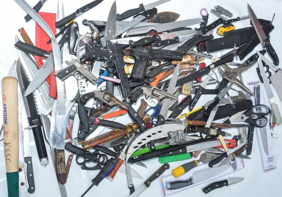 Killer films plea behind bars for teens to not carry knives as amnesty launched in England and Wales