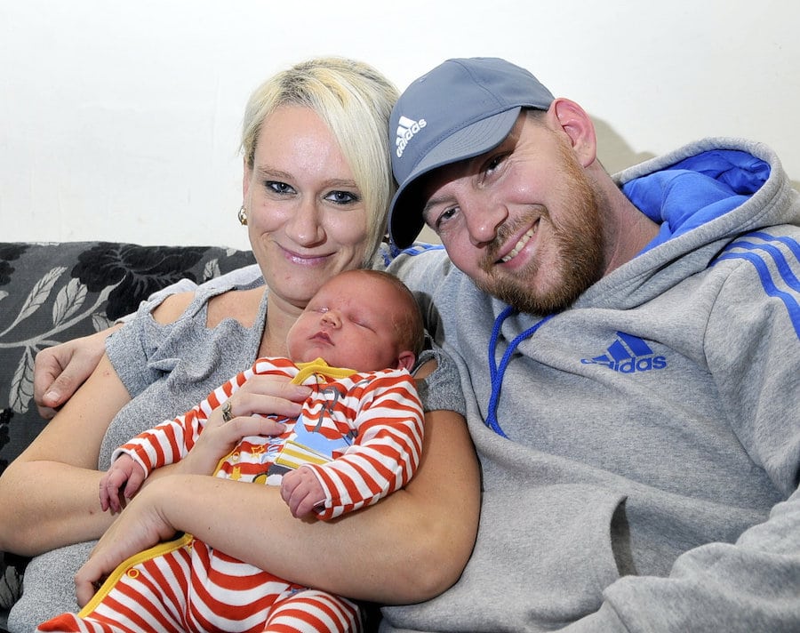 A mother gave birth to an eye watering 12lb baby