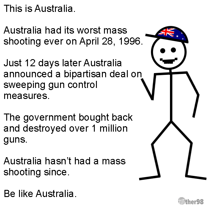 Bore patois flyde This post on Australian gun control is going viral after Vegas shootings