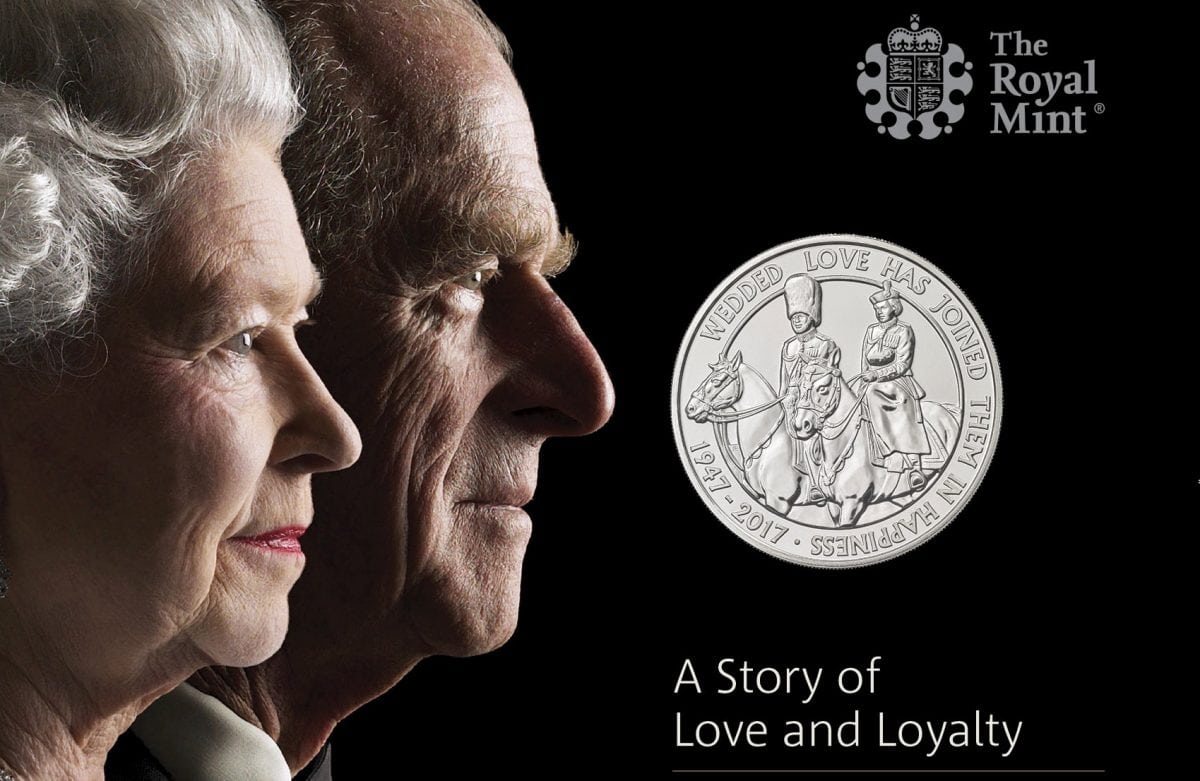 Platinum wedding coins to be released in celebration of Queen and Duke of Edinburgh’s 70th wedding anniversary