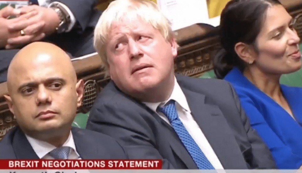 Boris Johnson’s face as Kenneth Clarke exposes Tory hopeless lack of direction on Brexit