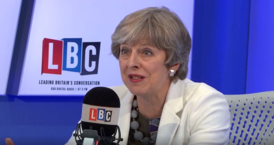 In shocking car crash interview on LBC, Theresa May actually said she doesn’t think having no plan for Brexit is costly mistake