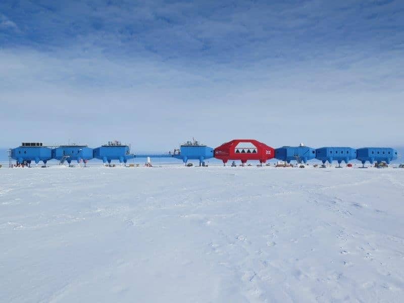 The British Antarctic Survey's (BAS) Halley VI Research Station, Antarctica. See Masons copy MNICE: Scientists will close an Antarctic research centre next year over fears the ice beneath it will CRACK. The British Antarctic Survey's (BAS) Halley VI Research Station is situated on a floating 150m thick ice shelf which has split twice in the last 12 months. The crack is caused by a movement of a chasm in the Brunt Ice Shelf, which had previously been dormant for around 35 years, but is now extending eastwards. Despite the highly sophisticated network of ice sensors and satellite imagery, it is impossible for glaciologists to predict how far and how quickly the ice may break further.