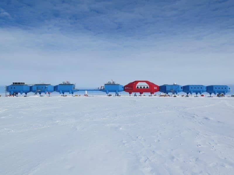 The British Antarctic Survey's (BAS) Halley VI Research Station, Antarctica. See Masons copy MNICE: Scientists will close an Antarctic research centre next year over fears the ice beneath it will CRACK. The British Antarctic Survey's (BAS) Halley VI Research Station is situated on a floating 150m thick ice shelf which has split twice in the last 12 months. The crack is caused by a movement of a chasm in the Brunt Ice Shelf, which had previously been dormant for around 35 years, but is now extending eastwards. Despite the highly sophisticated network of ice sensors and satellite imagery, it is impossible for glaciologists to predict how far and how quickly the ice may break further.