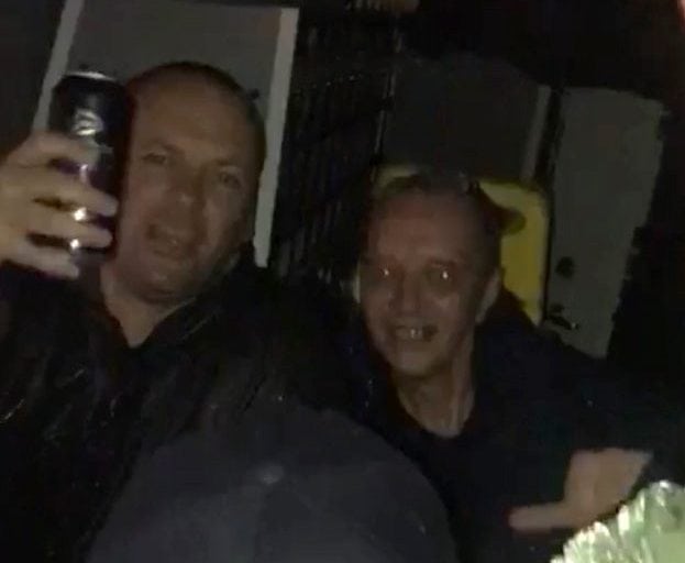 WATCH: Rowdy football away fans given a lift to the PUB – in the back of police riot van