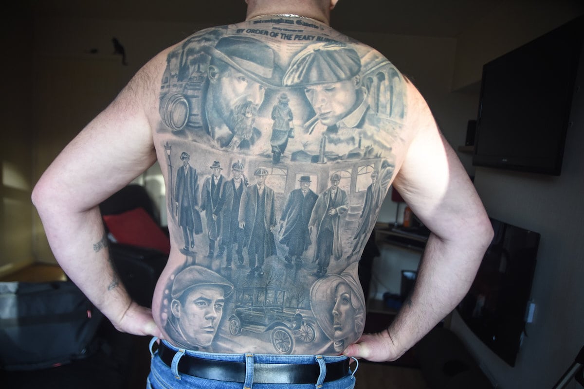 Peaky Blinder superfan gets back covered in tattoo devoted to the hit
