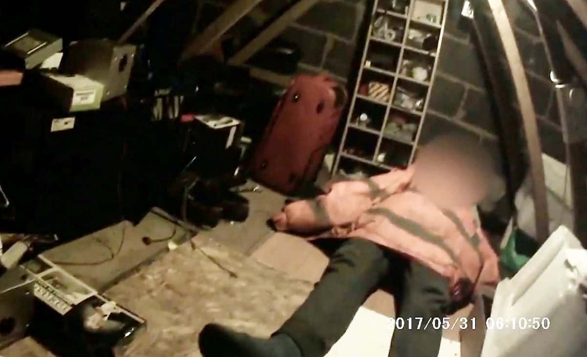 WATCH: Harrowing moment police find Polish slave living in squalid loft