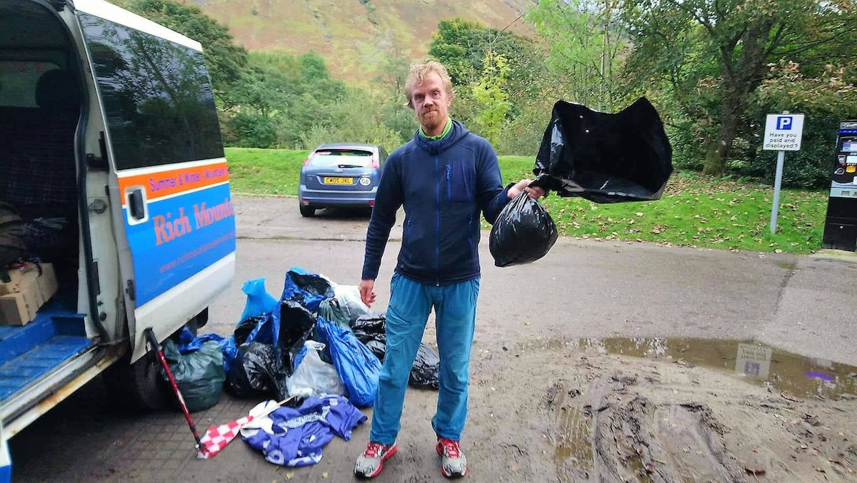 Half a tonne of rubbish removed from Britain’s highest mountains over the weekend