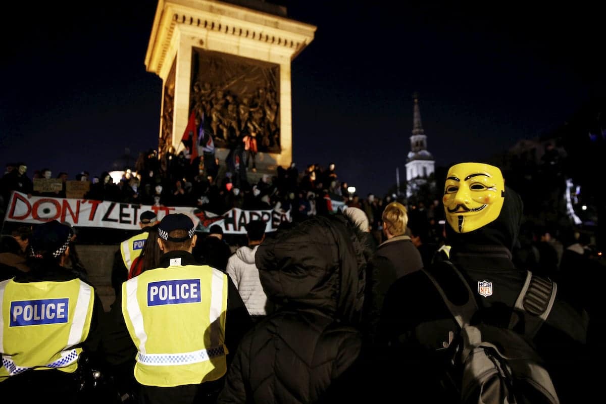 In Pics – Million Mask march passes off peacefully after huge police operation