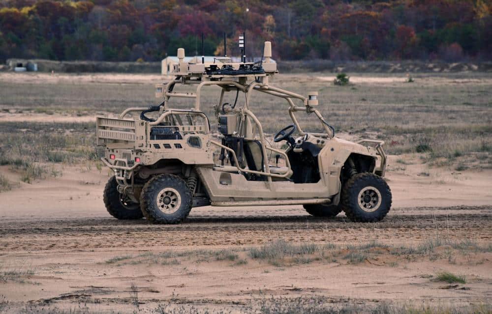 British soldiers drive 4x4s remotely using Xbox-style controllers