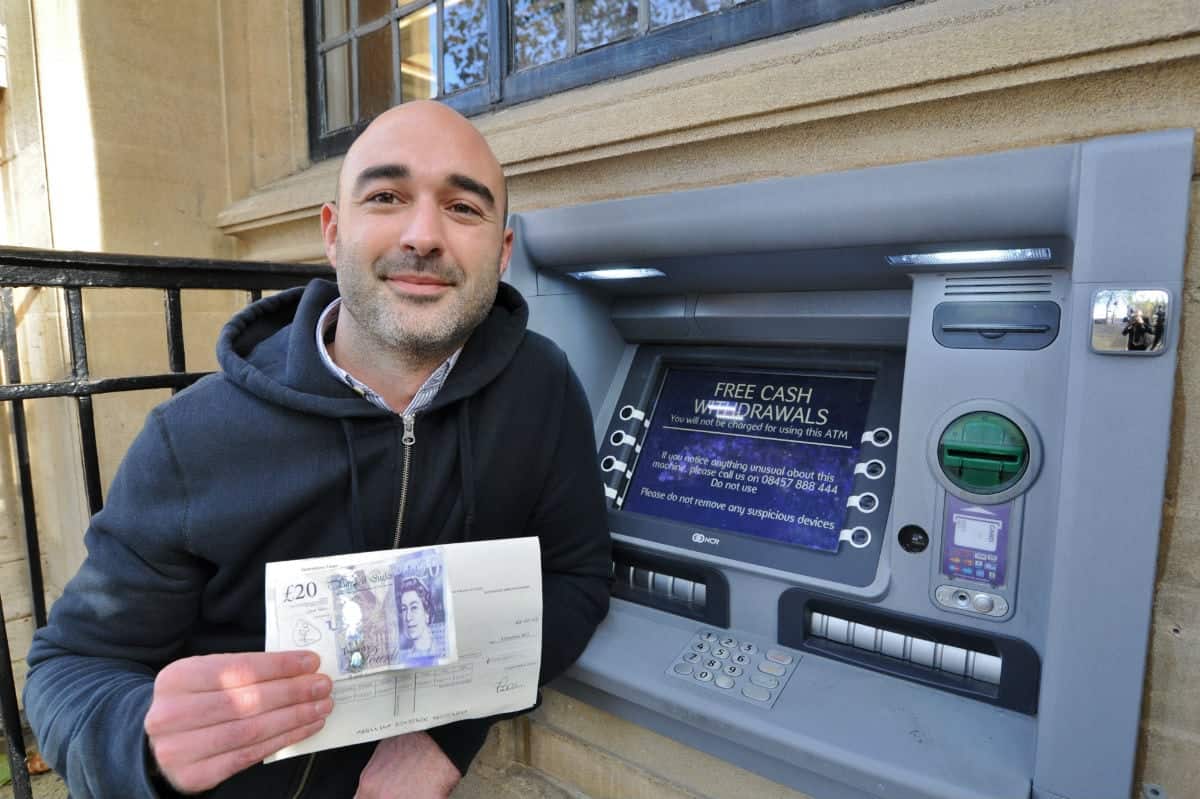 Man receives £20 from Natwest TEN YEARS after leaving cash in ATM