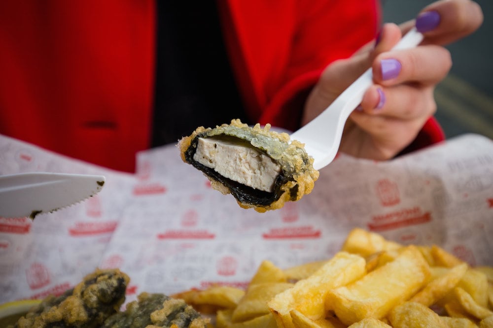 A takeaway is serving vegan fish and chips – using TOFU and SEAWEED
