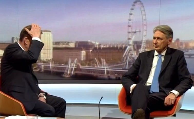 Philip Hammond forgets unemployment figures live on Marr