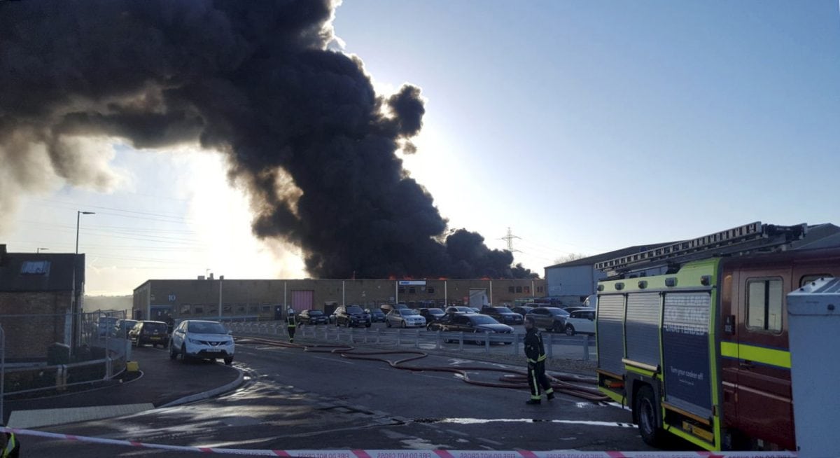 Tottenham Hot-spur: Club’s North London warehouse up in flames