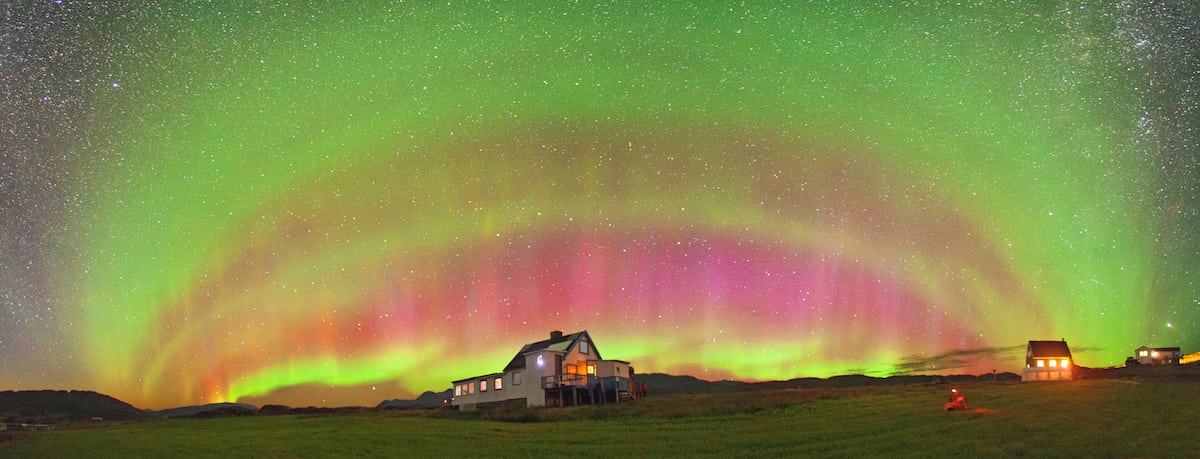Stunning pictures of Northern Lights bursting alive with colour