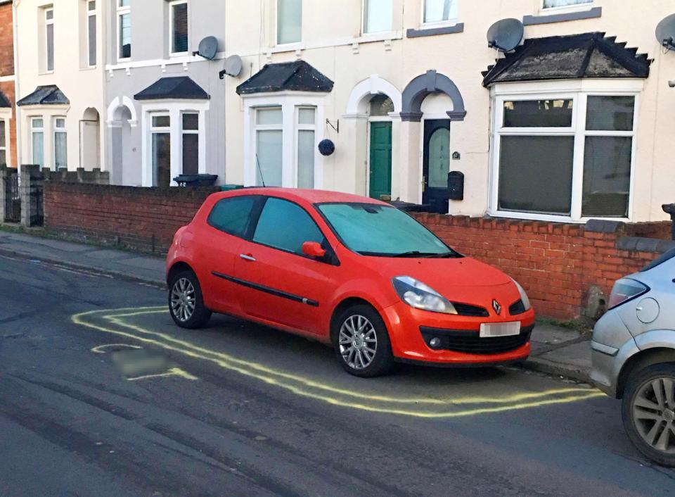 Neighbour draws double yellow lines around parked car and writes ‘c*nt’ as roadworks row boils over