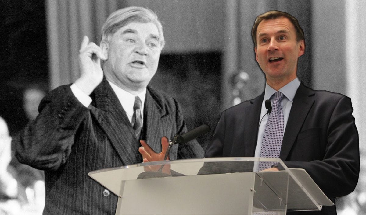 The man who is dismantling the NHS is about to overtake the man who founded it