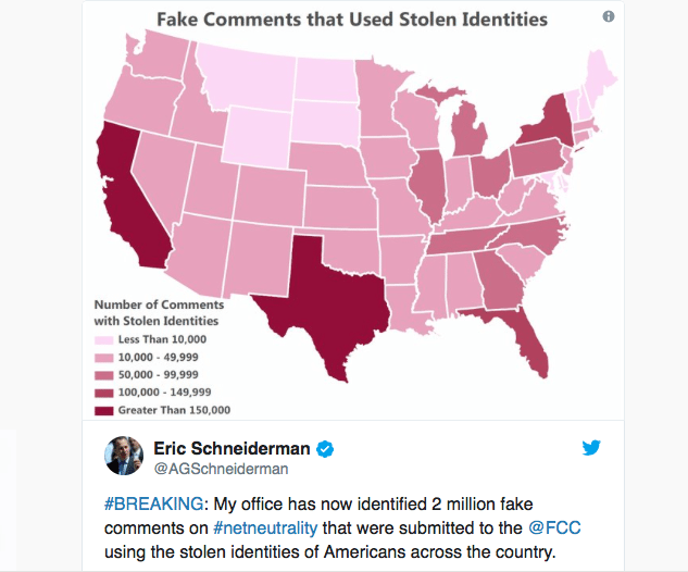 17 states vow to sue Trump’s FCC attack on a “fair and open internet” amid accusations of massive identity fraud
