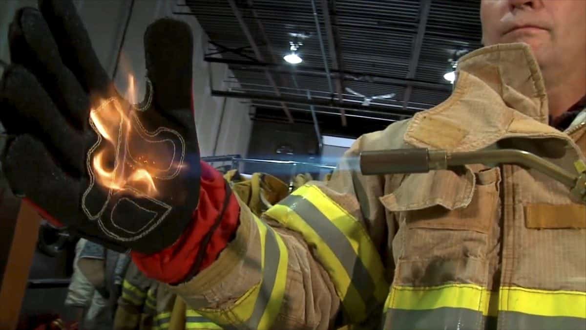 This glove can survive fire, crushing and chainsaws
