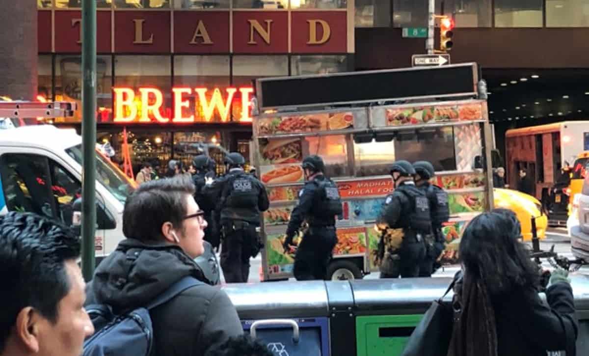Man says 50 or 60 people caught up in stampede in panic after blast at New York bus station