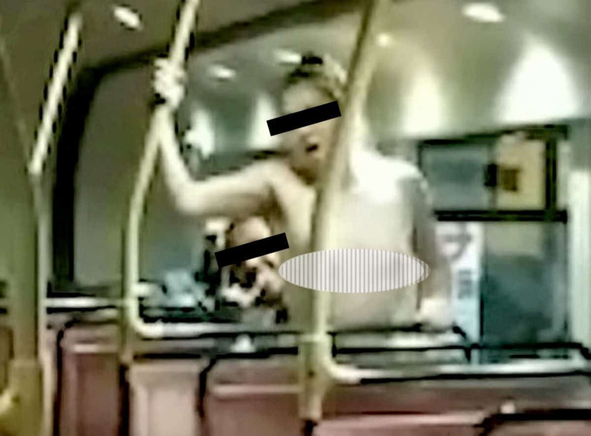 Couple filmed romping on London night bus