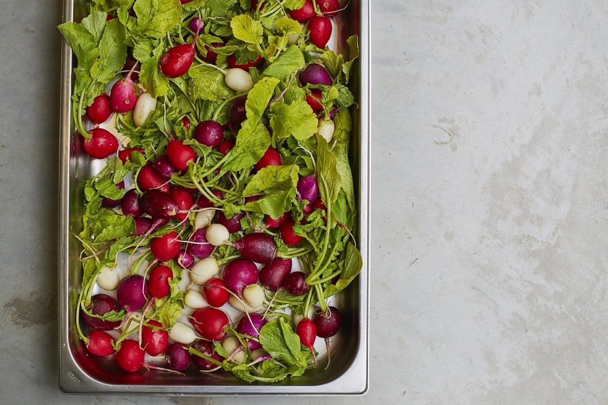 Garden Café radishes