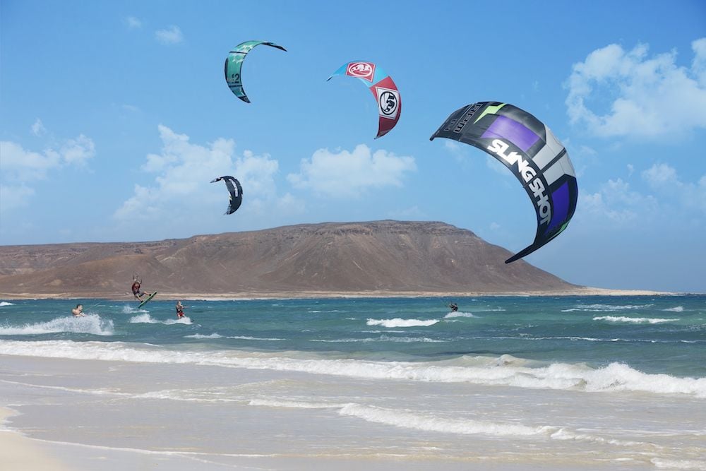 Kitesurfing on Kite Beach